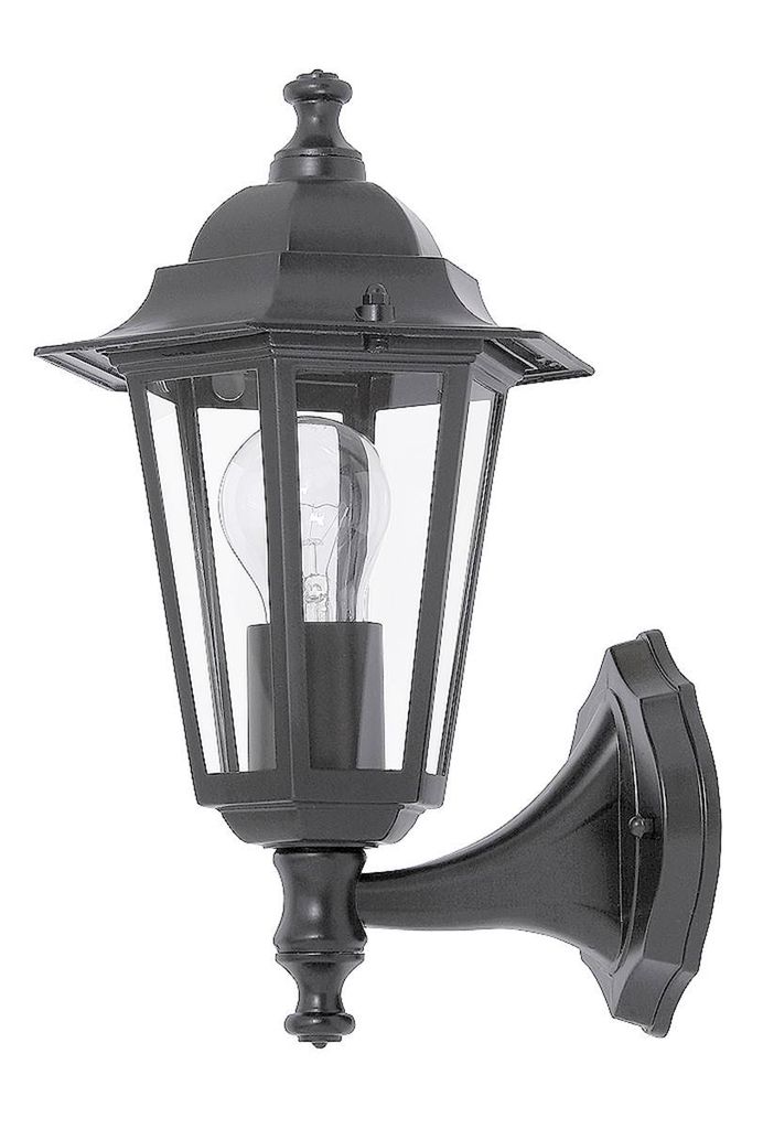Rabalux 8204 Außenwandleuchte Velence, E27, schwarz, rund, Produktbild 