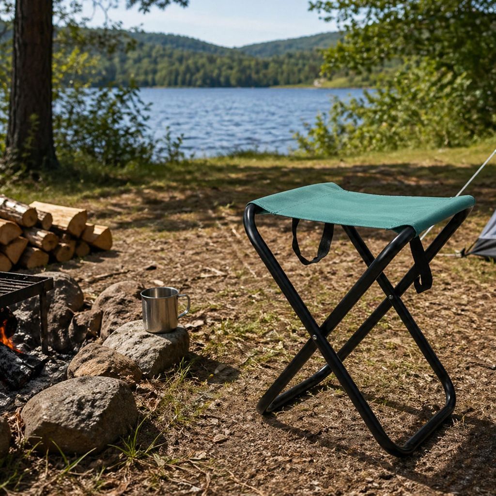 Camping Klapphocker Fußhocker Hocker Outdoor klappbar tragbar 30xH60cm