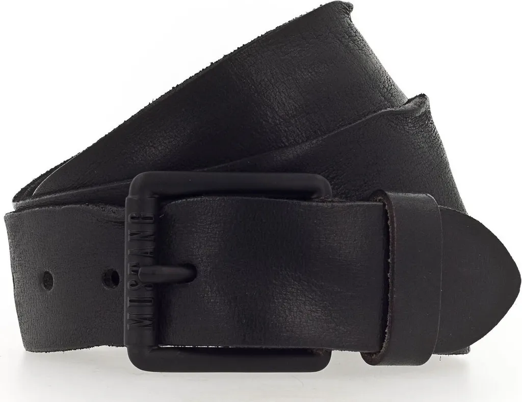 Cintura Mustang 40mm W100 Nero | Cuoio 100% per Pantalone Uomo