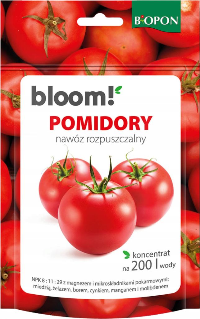 Bloom Löslicher Dünger für Tomaten, 200 g, erhöht den Ertrag und verbessert den Geschmack