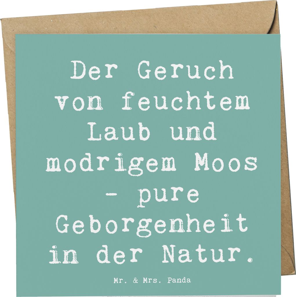 Mr. & Mrs. Panda Grußkarte Spruch Geborgenheit in der Natur Produktbild 