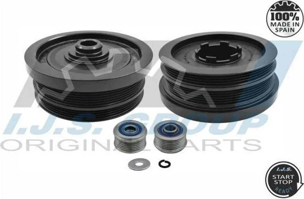 Poulie Damper Vilebrequin BMW E91 Kit IJS GROUP 17-1034KIT A 24,36 mm