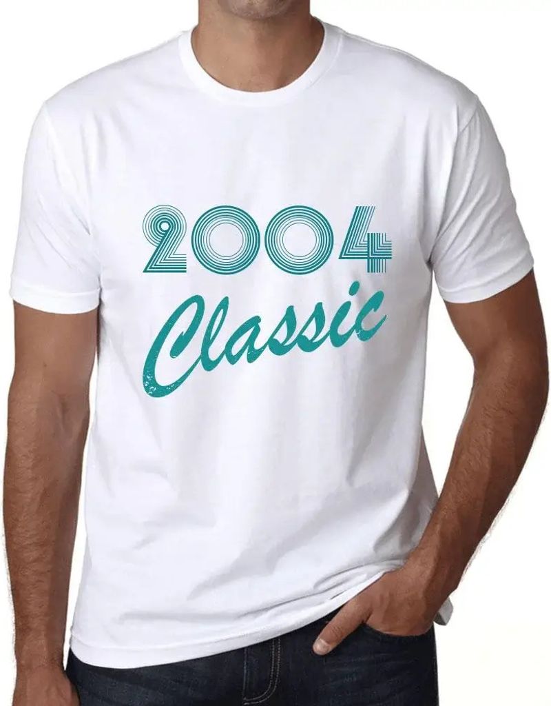Herren Grafik T-Shirt Klassiker 2004 – Classic 2004 – Geschenk 20. Geburtstag Jahrestag 20 Jahre Jubiläum 20 Jährige Mann Jahrgang 2004 Kurzarm