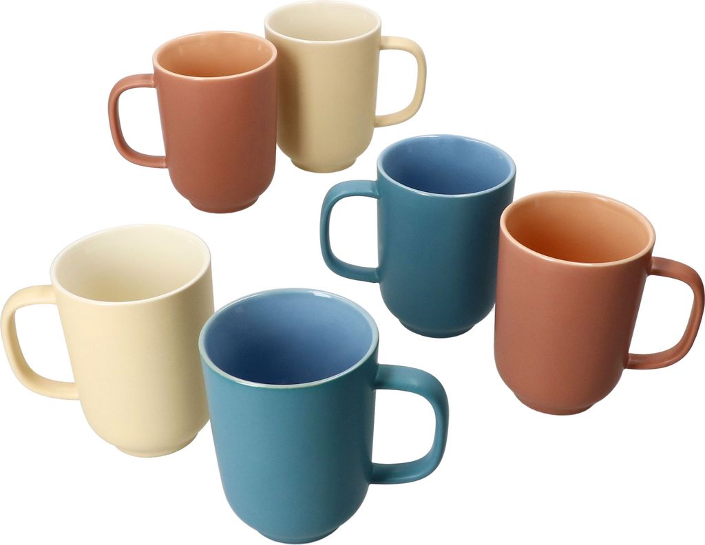 Ritzenhoff 6x Jasper TRIO Kaffeebecher 250ml H10,4cm Tee-Tassen 6 Personen