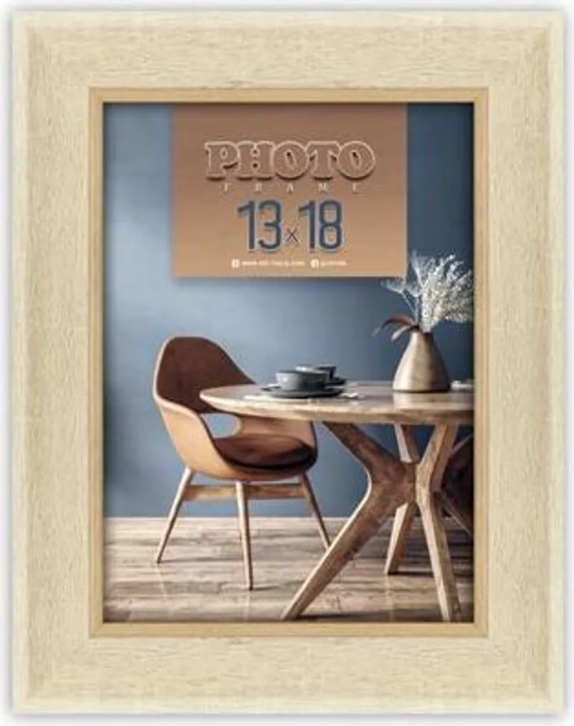 Cornice 15x20 ZEP Arles Bianco - Portafoto in Polysterol Duraturo