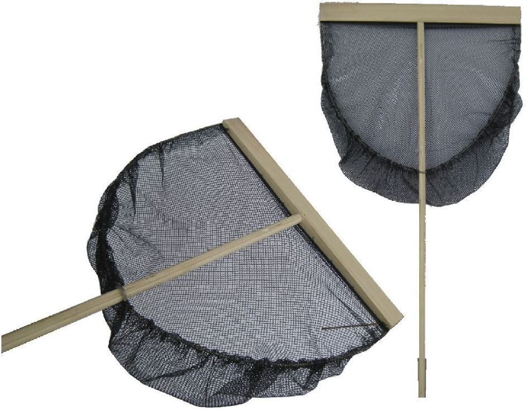 Van der Meulen Garnelennetz 50cm Schwarz Netz, D-Form, Produktbild 