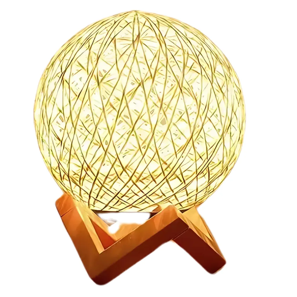 Veilleuse LED en maille tricotée USB pour une décoration de chambre cosy