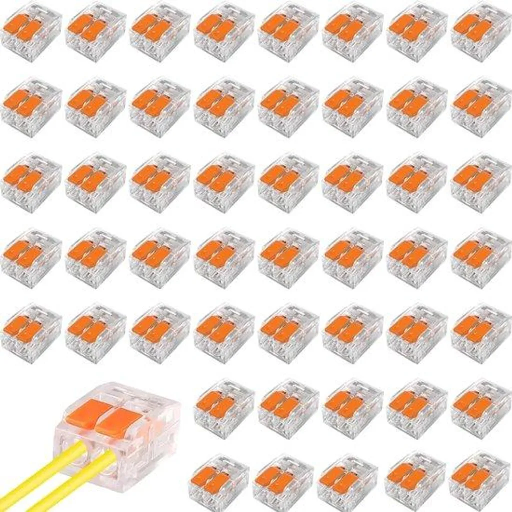 Connecteurs électriques orange 50 pcs : fini les mauvais contacts !