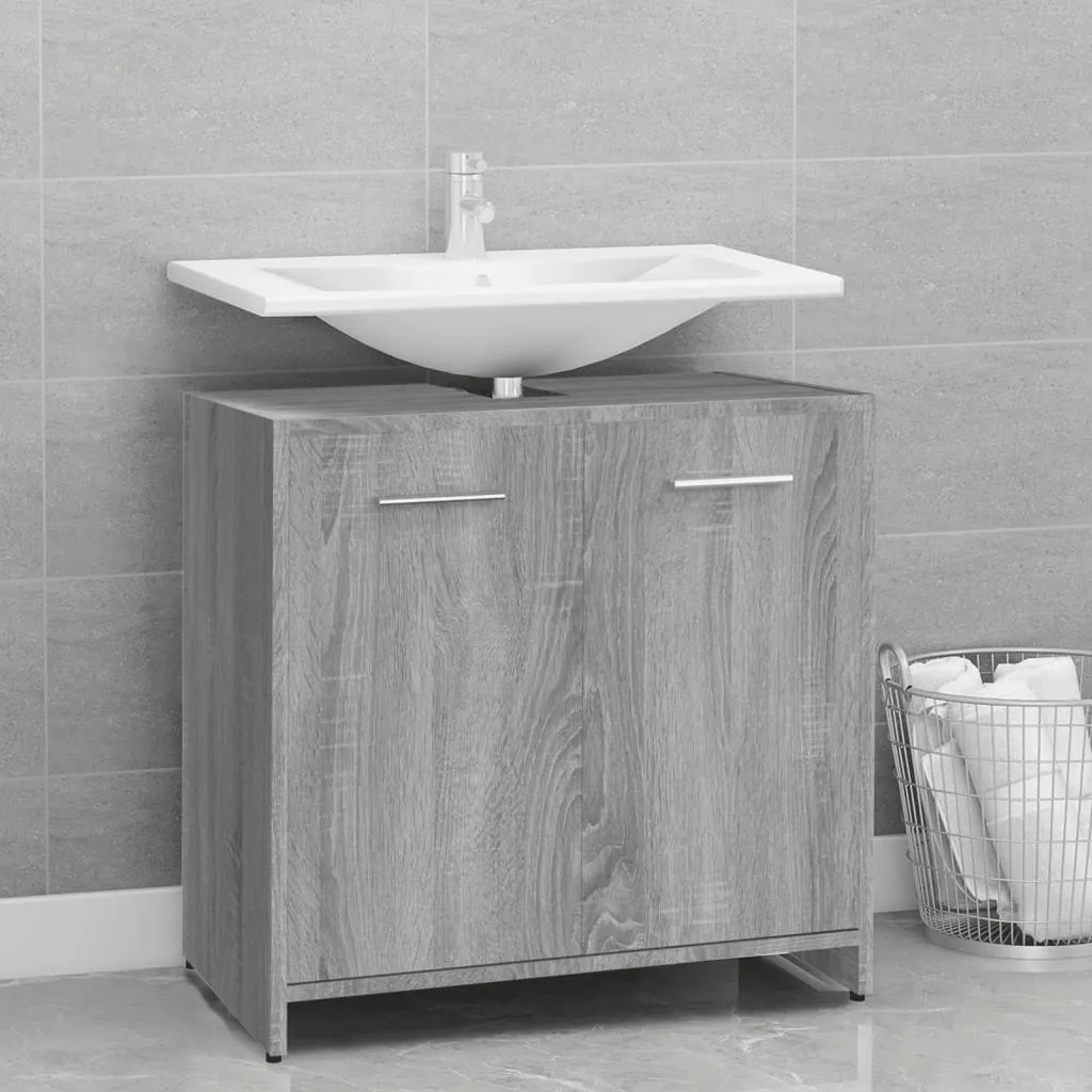 Maison Exclusive - Mobile da bagno grigio Sonoma 60x33x60 cm Materiale ligneo