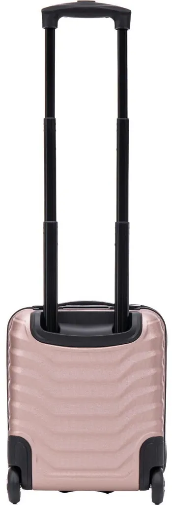 Valise cabine pour voyage avion, rigide en ABS rose, serrure à code - 3