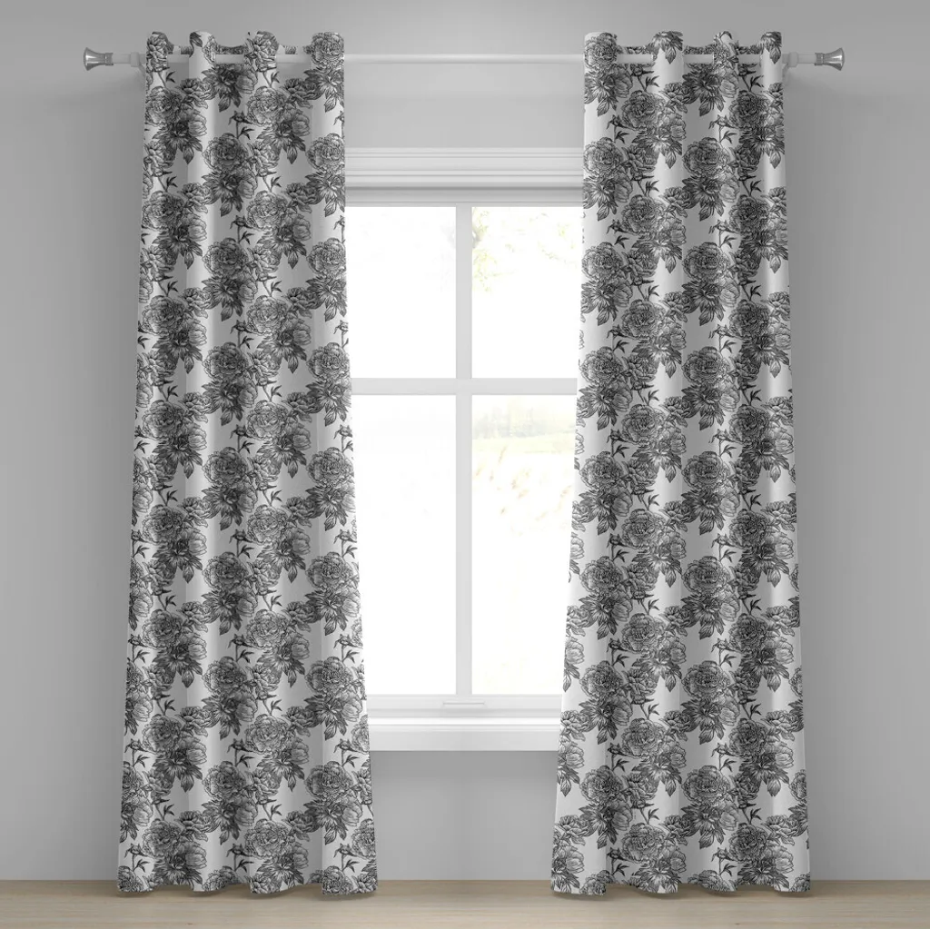 Tende Floreali Vintage ABAKUHAUS | Risveglio della Natura 280x175
