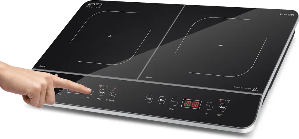 Réchaud double induction Caso Touch 3500 - Plaque de cuisson portable