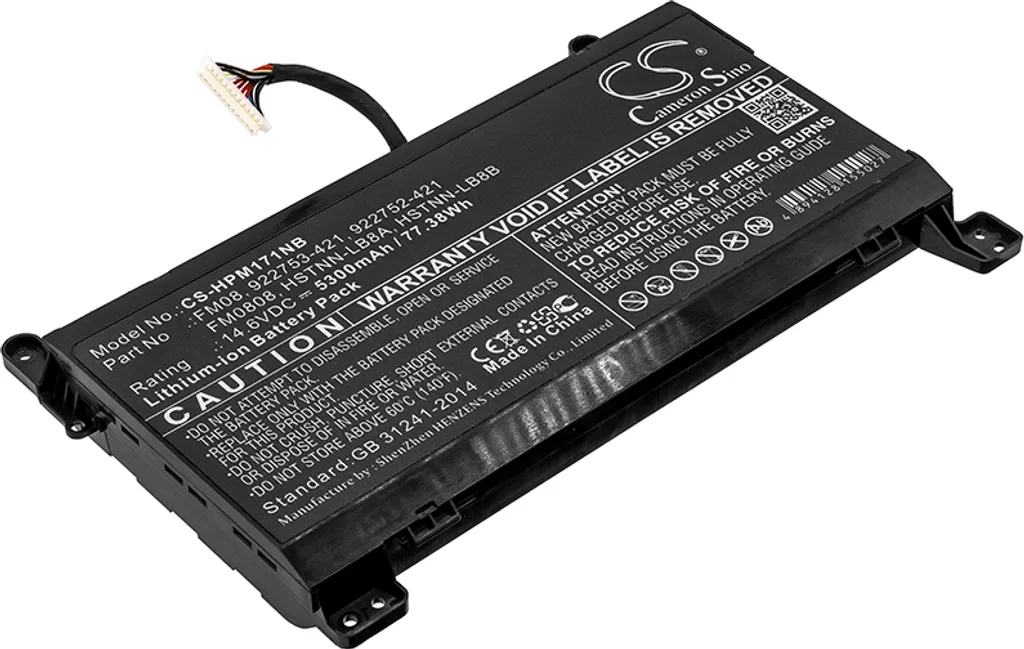 Batteria di Ricambio TECHTEK per HP Omen 17-AN | Lavoro e Gaming