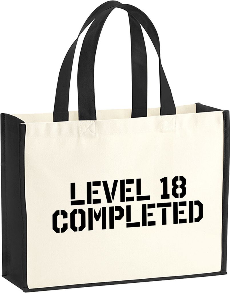 Huuraa Jutetasche Level 18 Completed 21 Liter Black Jute Produktbild 