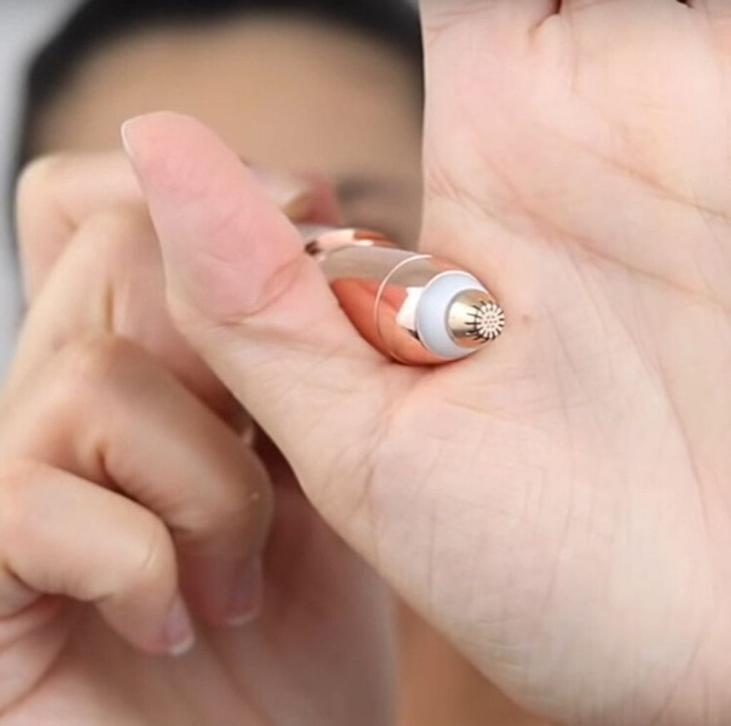 Elektrischer Augenbrauen Entferner Rasierer Brauen Stift Trimmer+LED für Frauen 