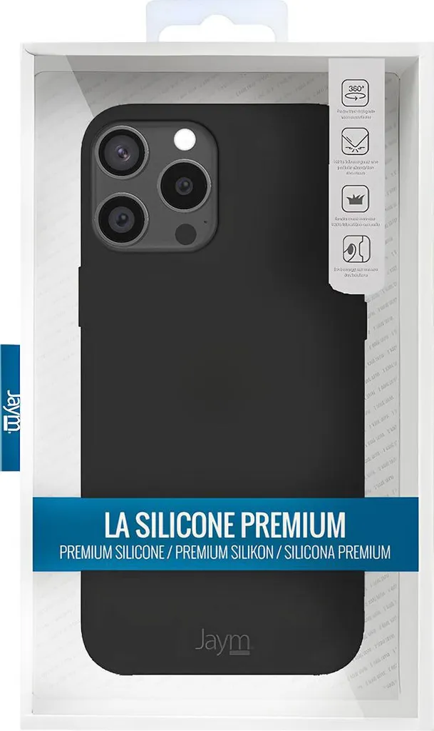 Coque iPhone 15 Pro MagSafe Jaym en silicone avec intérieur microfibre