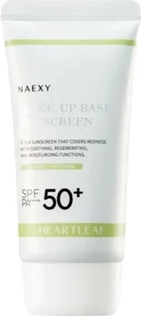 Écran solaire Naexy Heartleaf SPF50+ apaisant pour un teint parfait