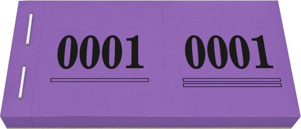 CombiCraft Nummernblock / Doppelnummer Goody in Lila - 1000 Abrisse