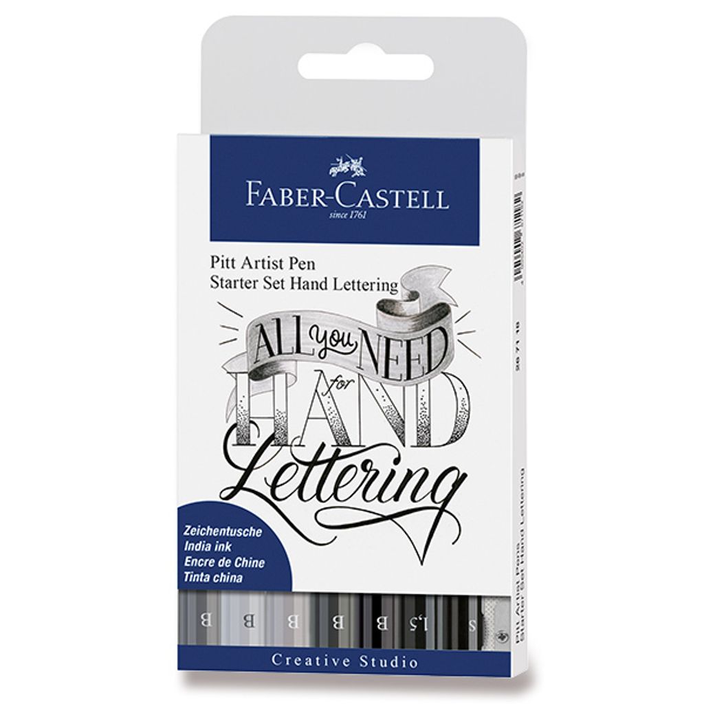 FABER-CASTELL Tuschestift Pitt Artist Pen Lettering 8x Obrázok produktu 