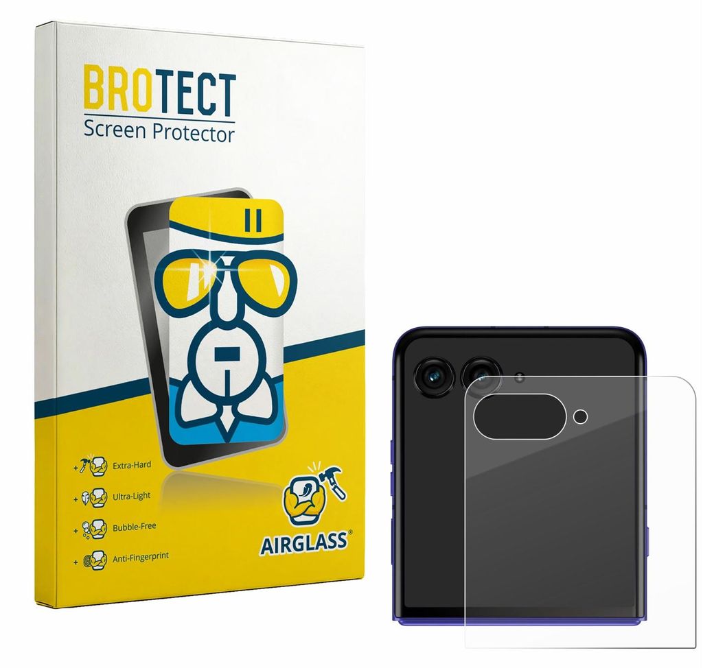 BROTECT Schutzglas für Motorola Razr 70 Ultra (Hinteres Display) Schutzfolie Panzer Folie Glas Display Schutz klar
