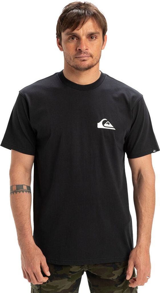 Quiksilver Ev Mini Logo Kurzarm-t-shirt Schwarz XS Mann Schwarz XS