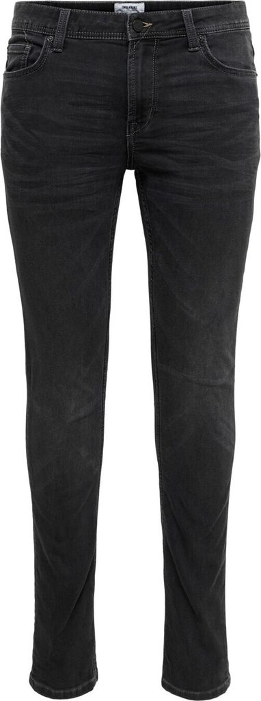 ONLY & SONS Slim Fit Jeans Basic Denim Hose ONSLOOM Tapered Trousers Stone Wash Größe: 30W / 32L