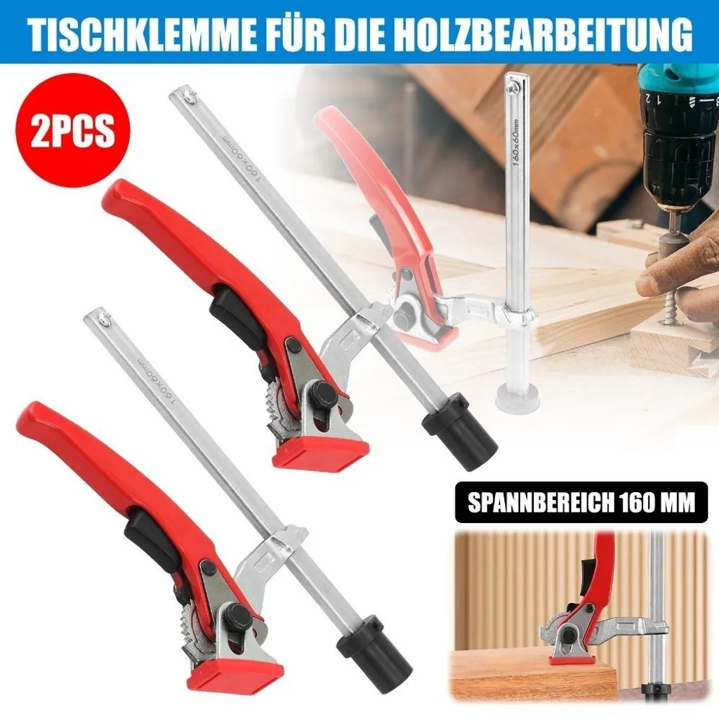 Serre-joint tout acier 20mm haute pression pour établi de précision - 2