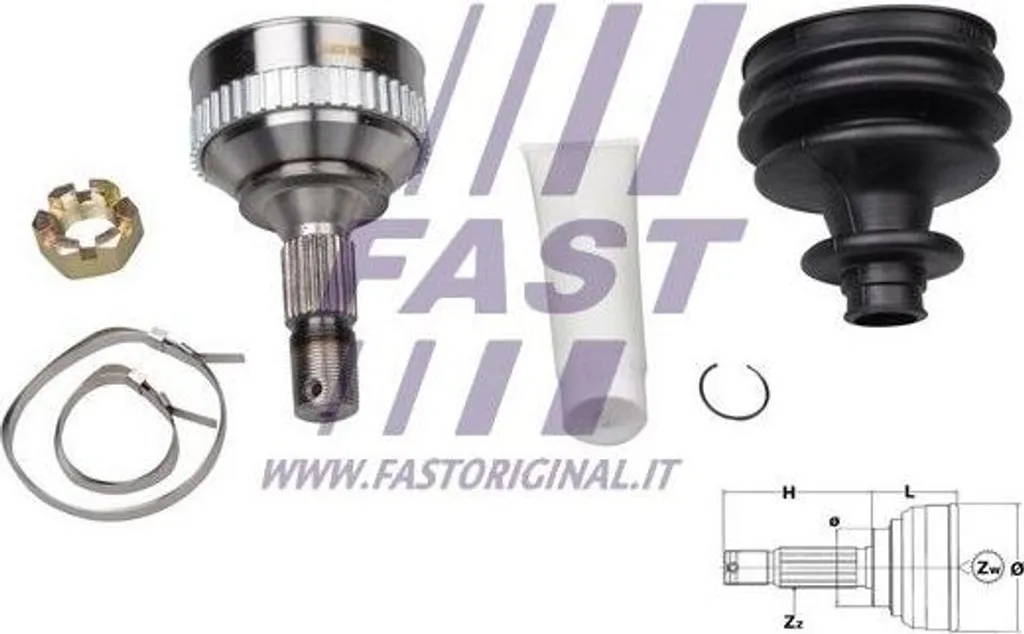 Kit de joints FAST FT25088K pour arbre de transmission OE 327298 Peugeot