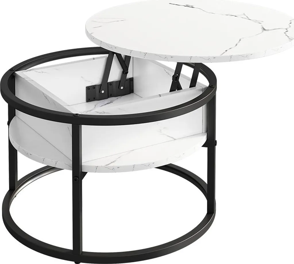Table basse Vicco Marlo Marbre blanc 57x57cm Modèle 55940 Design Chic