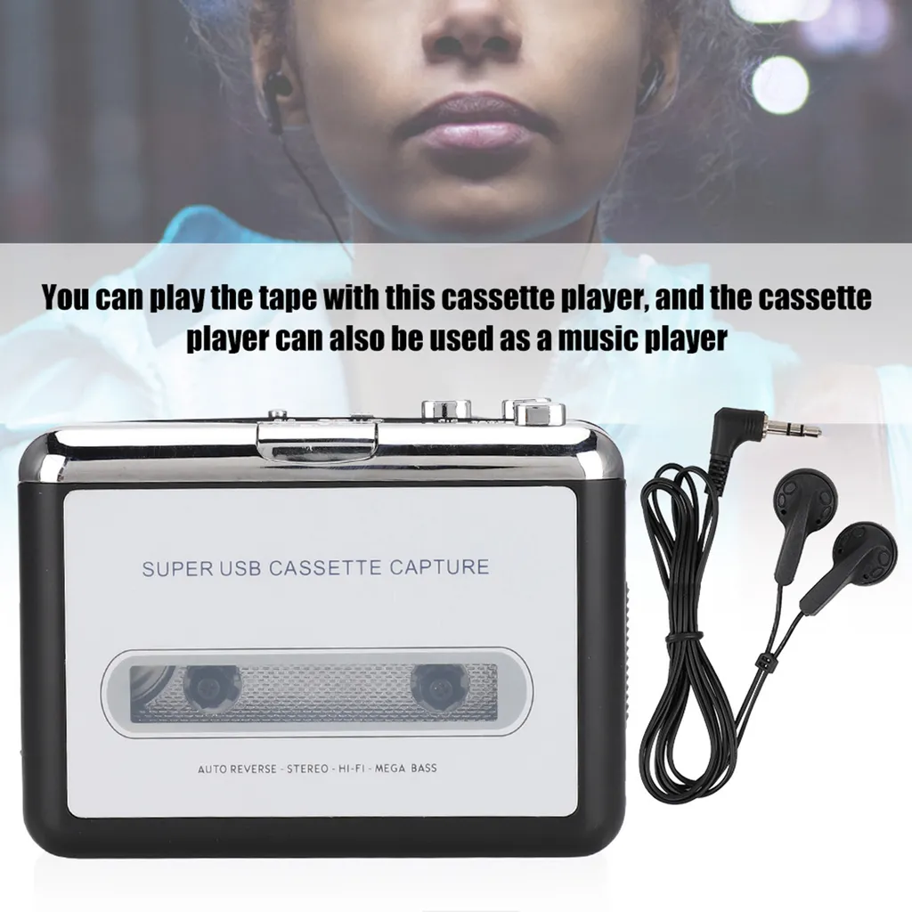 Lecteur Cassette USB avec Conversion MP3 Automatique et Son Stéréo HD