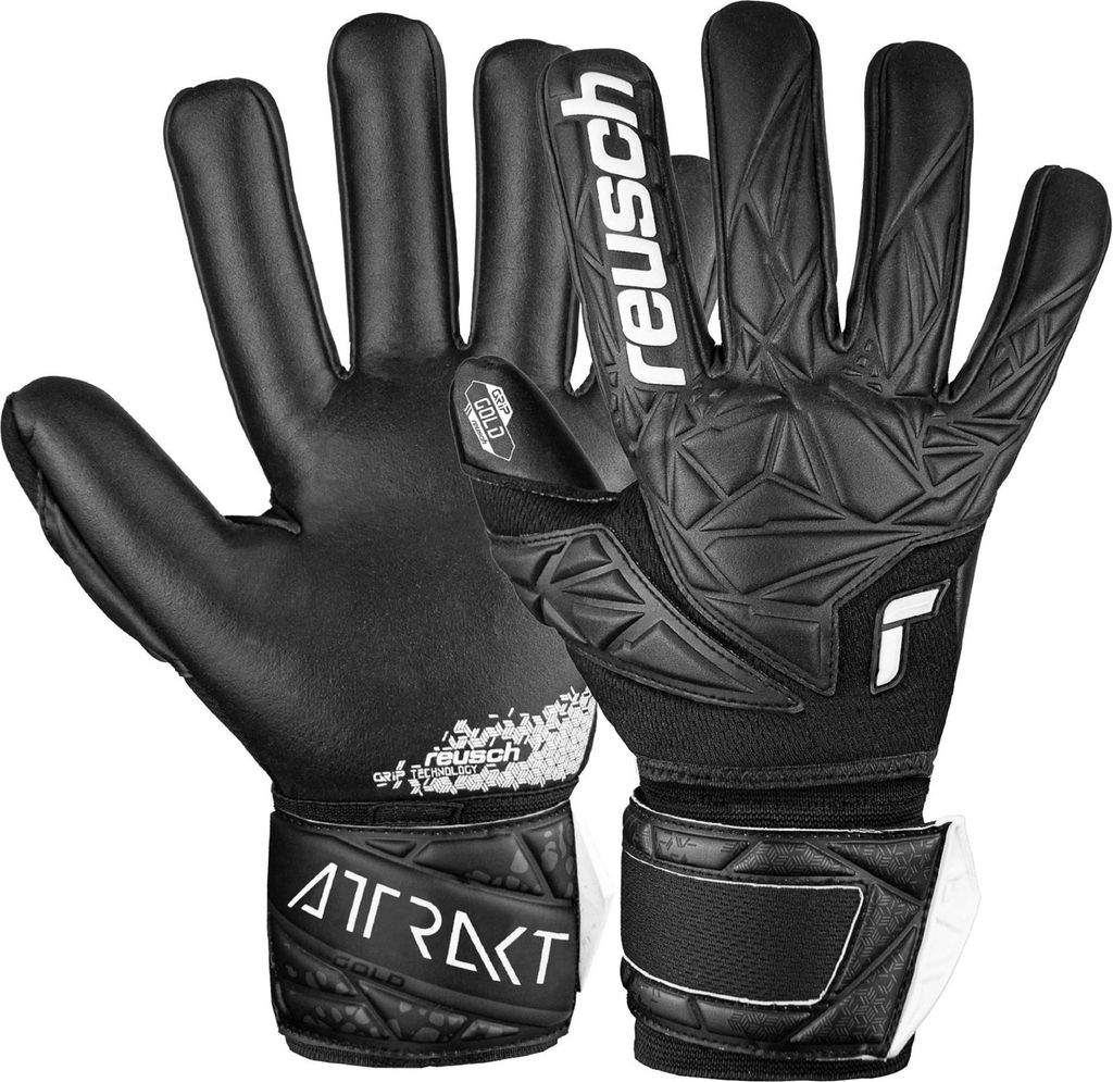 Reusch Torwarthandschuh Attrakt Gold NC Finger Support mit Negative Cut 7700 black 8