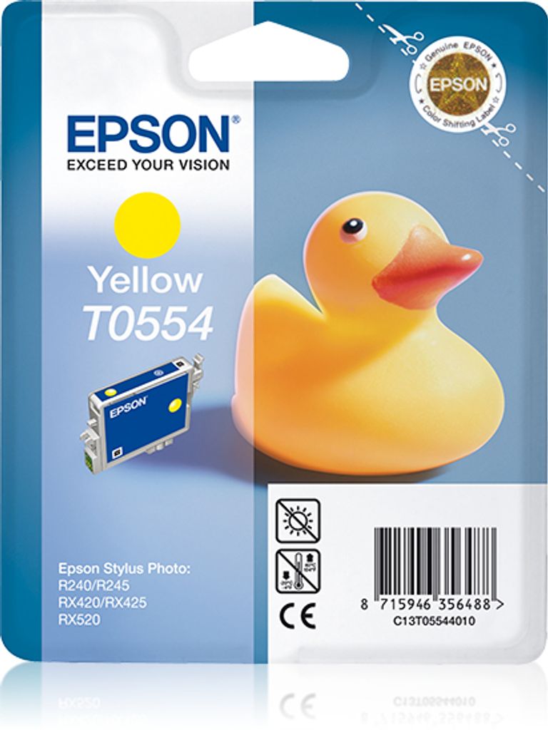 Epson T0554 - Inktcartridge / Geel (8 ml)