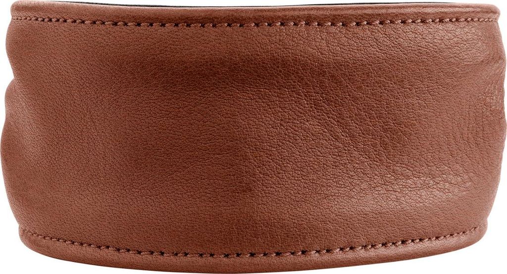 Hunter Ergonomisches Halsband Arvika cognac/schwarz, Größe: S / 40 cm