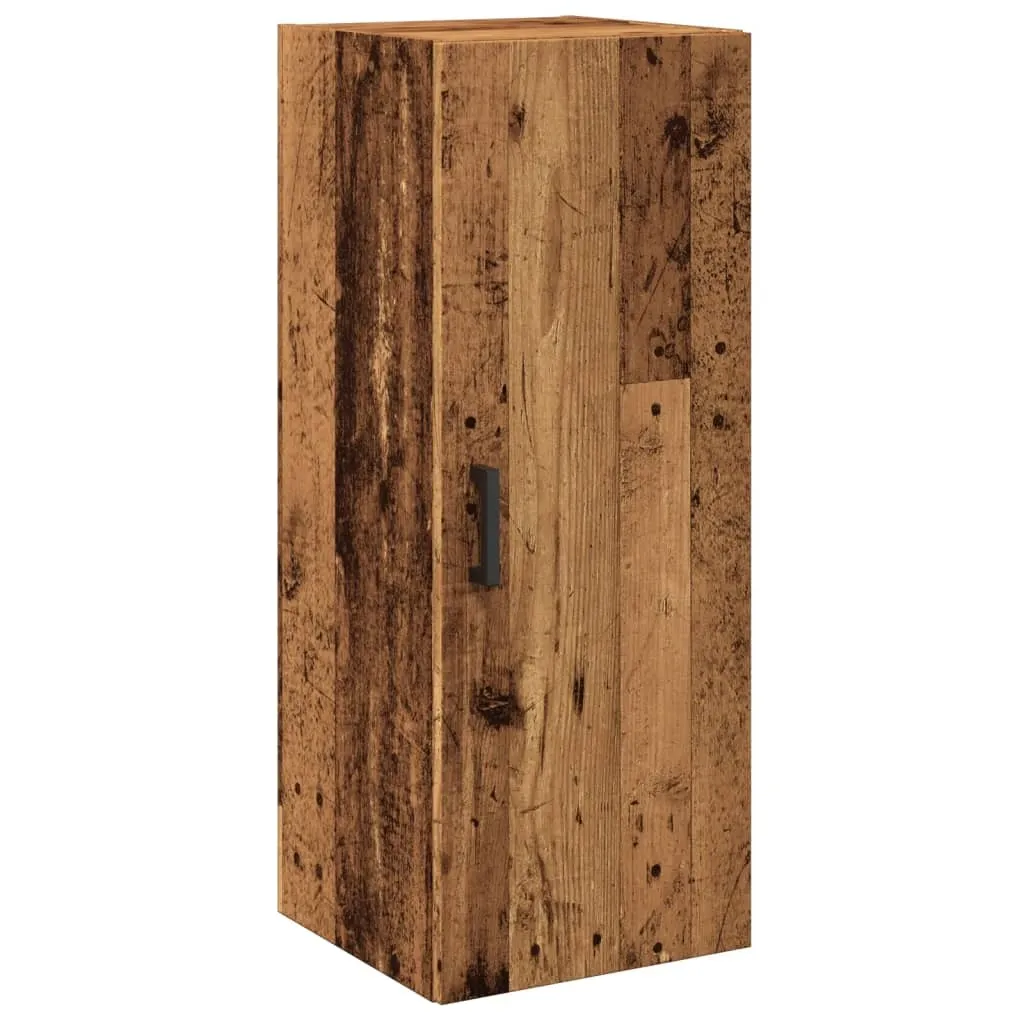 Armadio a muro in legno di recupero 34,5x34x90 cm Materiale a base di legno