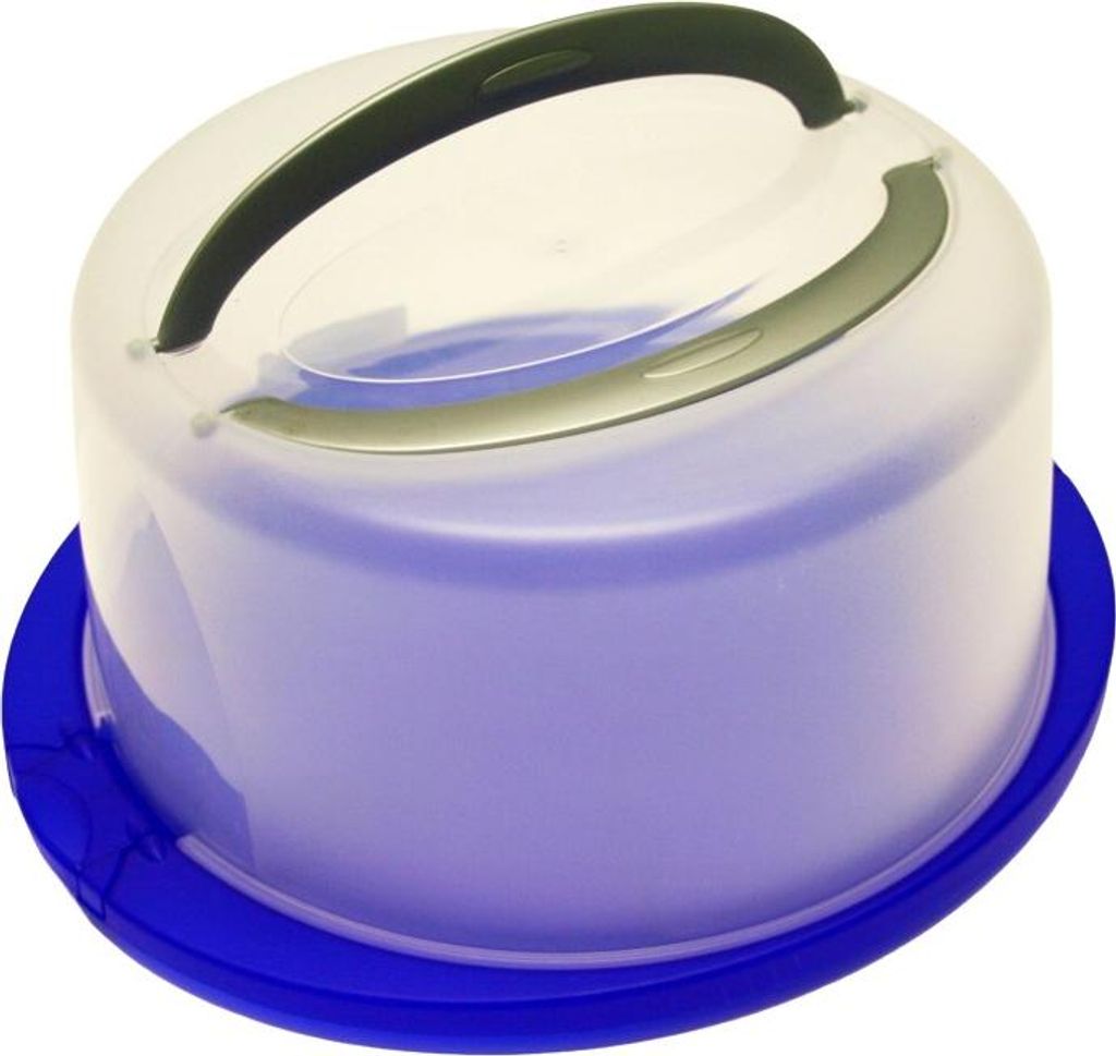 Schulz 440940 Tortenhaube Tortenplatte blau oder hellgrau Produktbild 
