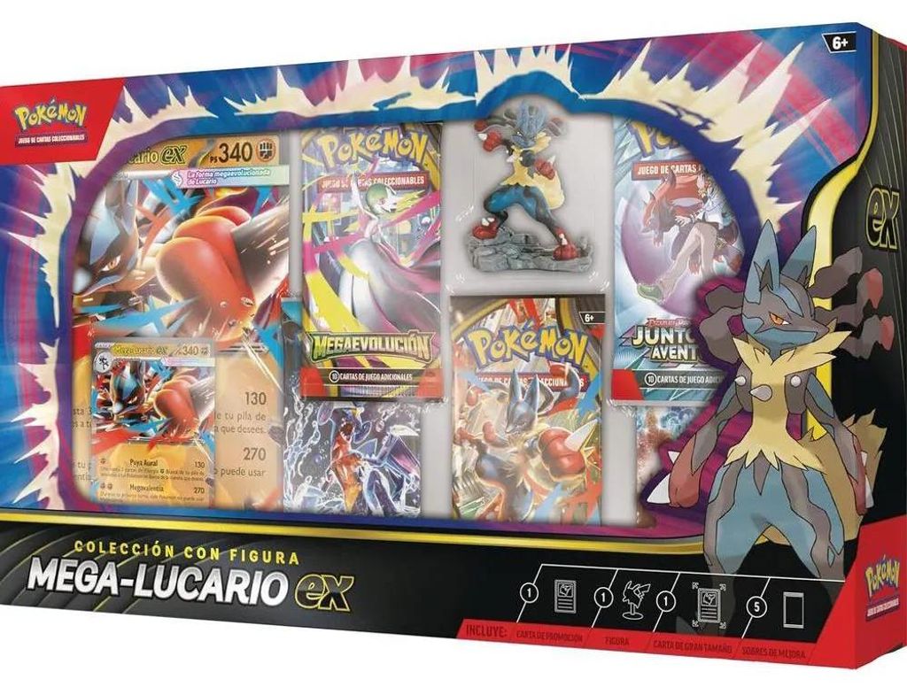Pokemon Trading Card Game Mega Lucario Ex Sammelkarten Mehrfarbig Kinder Mehrfarbig One Size