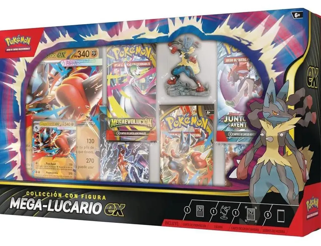 Jeu de Cartes à Collectionner Pokémon Mega Lucario EX Multicolore