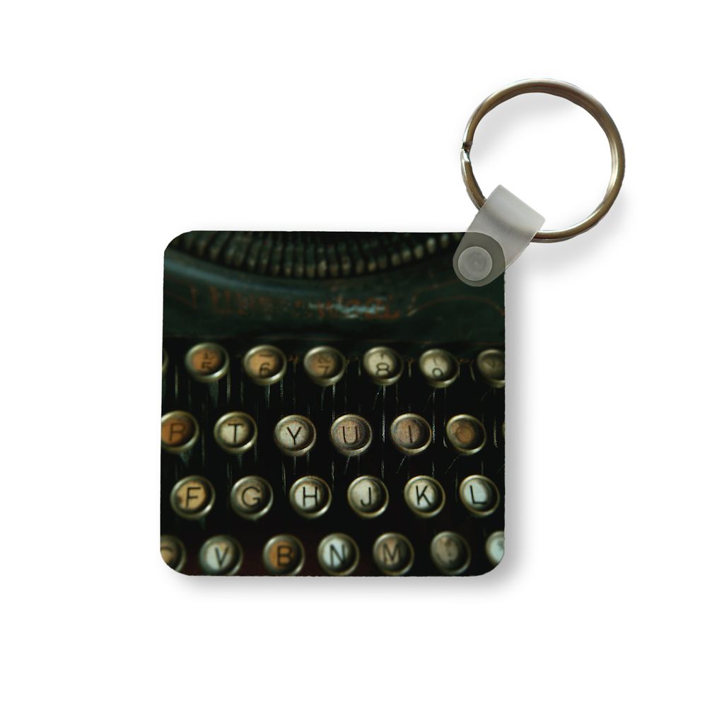 Schlüsselanhänger - Schreibmaschine - Vintage - Tastatur - Schlüsselringe mit foto
