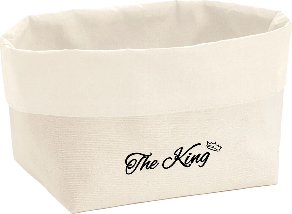 Huuraa Organizer The King Krone 8 Liter Large Canvas Baumwolle Utensilo Geschenkidee