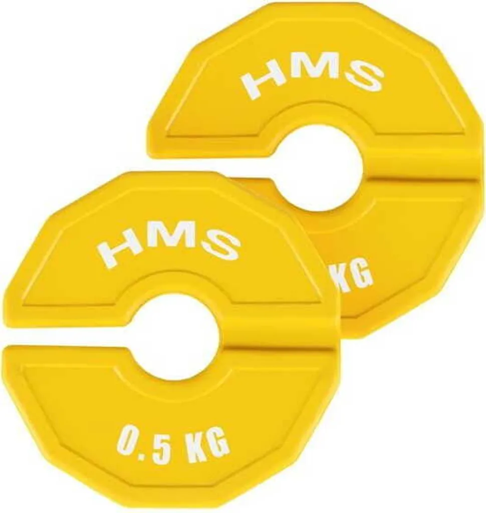 Poids de musculation HMS TSN50 2 x 0,5 kg - Disques fonte type Overlay