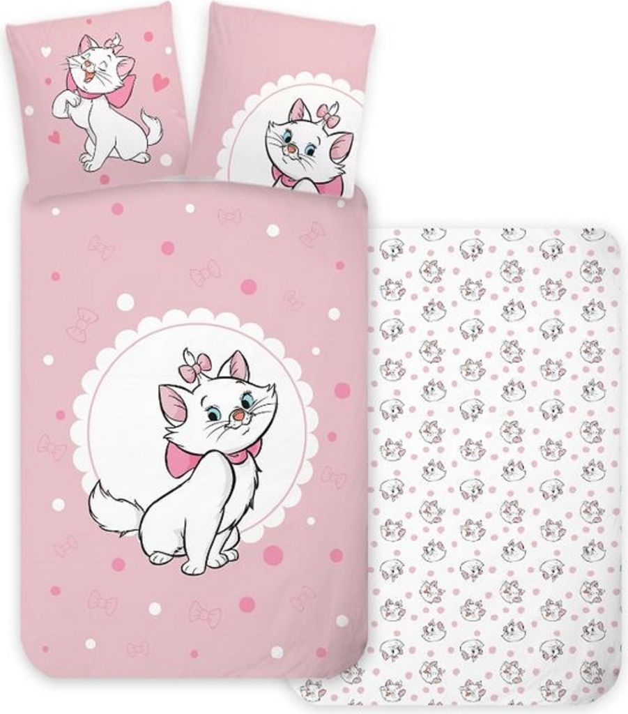 Disney Aristocats Bettwäsche Set  80 x 80 cm / 135 x 200 cm Produktbild 