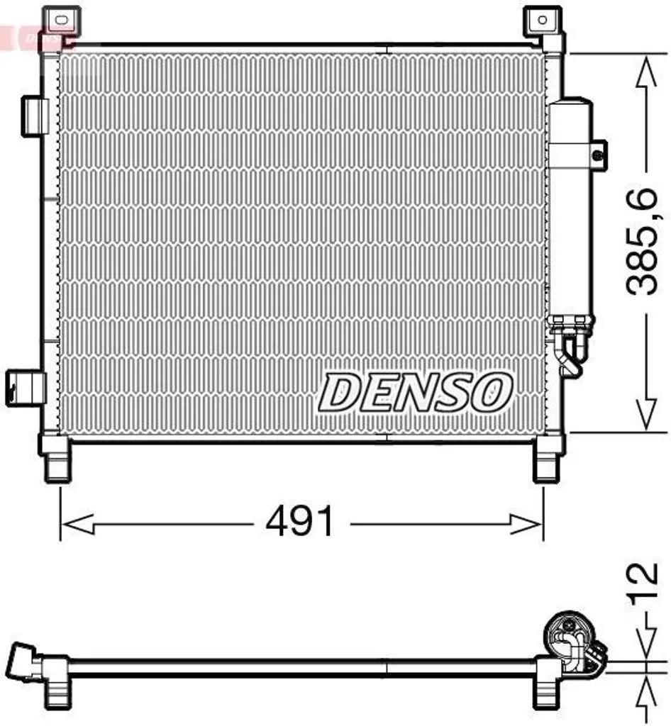 Condenseur DENSO DCN46031 avec bouteille déshydratante pour Note E12 OE