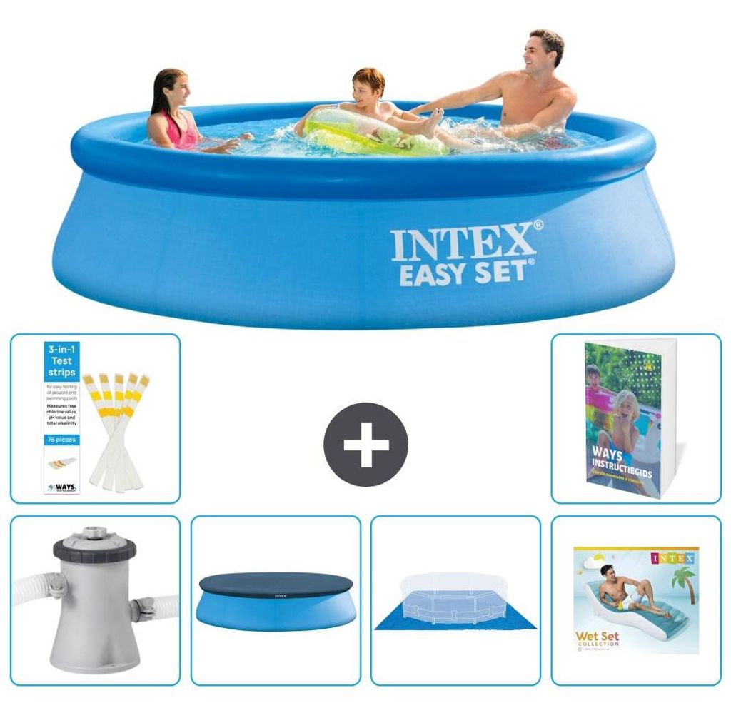 Easy Set Pool Rund - 305x76 cm - 7-teilig S322