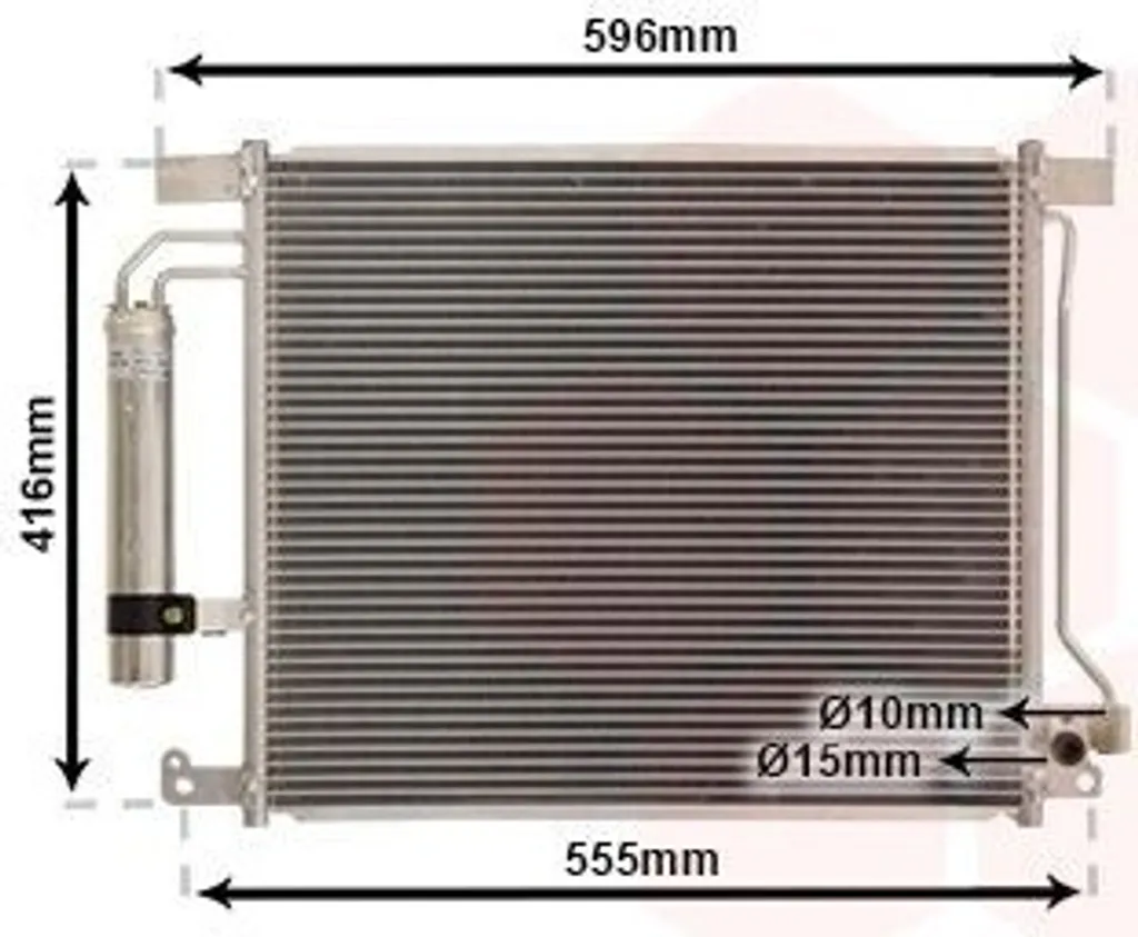 Condenseur VAN WEZEL NISSAN Juke Pulsar - Refroidissement Haute Qualité