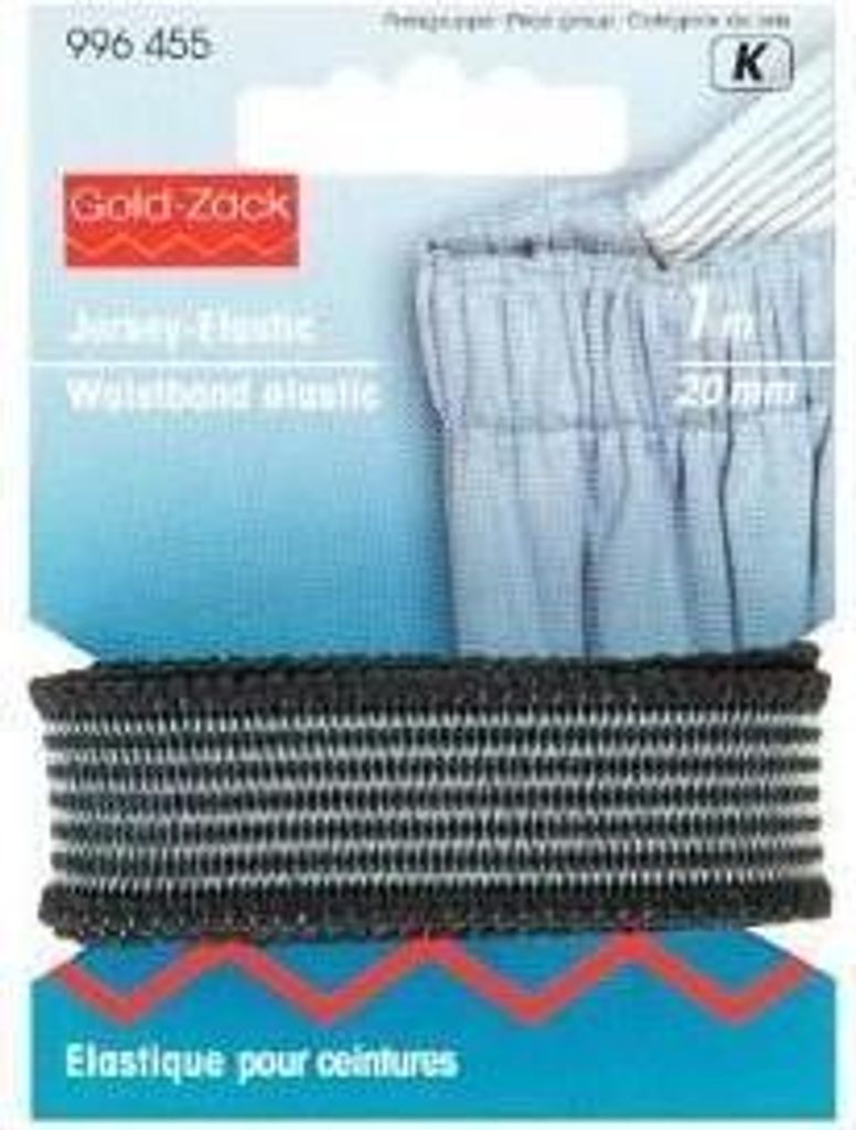 Prym Jersey-Elastic 20 mm schwarz