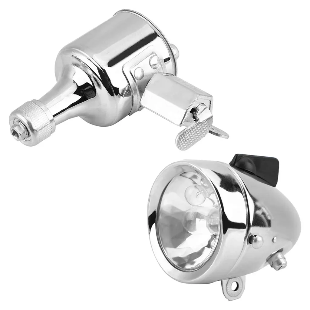 Kit phare vélo étanche alimentation dynamo éclairage de sécurité durable