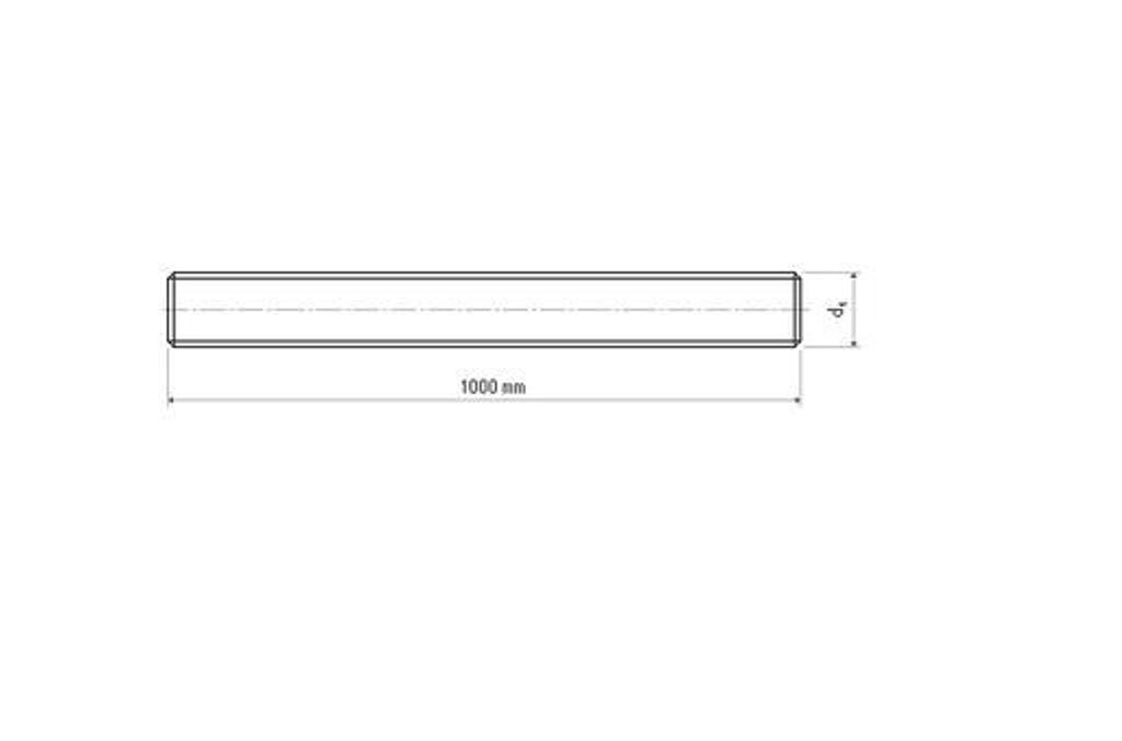 Gewinde. Stange W. DIN 976 8.8 M14 x 1m ZB - Gewindestange M 14 8.8 znb - Packung mit 10