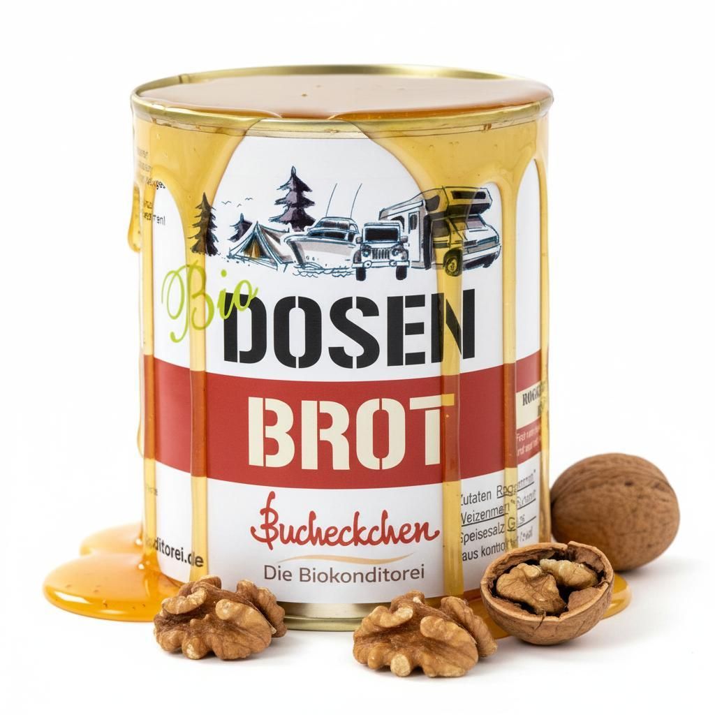 Dosenbrot Honig-Walnussbrot 6x400g Vegan 5 Jahre haltbar Produktbild 
