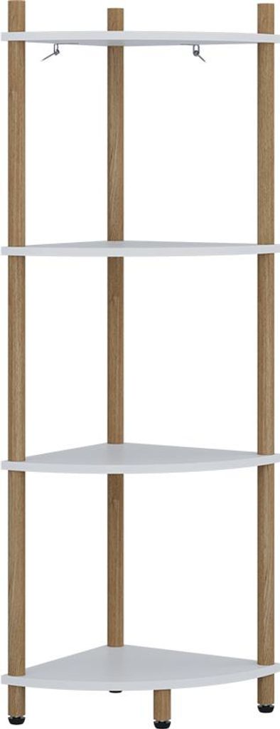 Étagère d'angle Vicco Bivio blanc/pin 29x102.5cm avec 4 Image du produit 