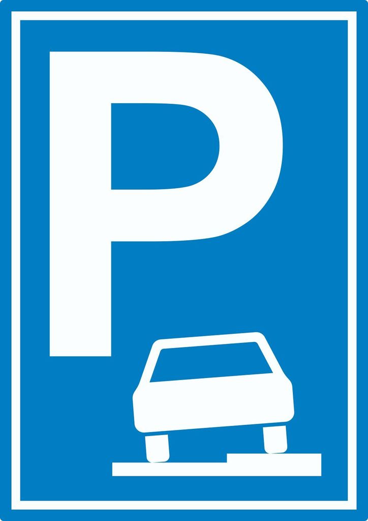 Gehweg Parkplatz Aufkleber A0 (841x1189mm)